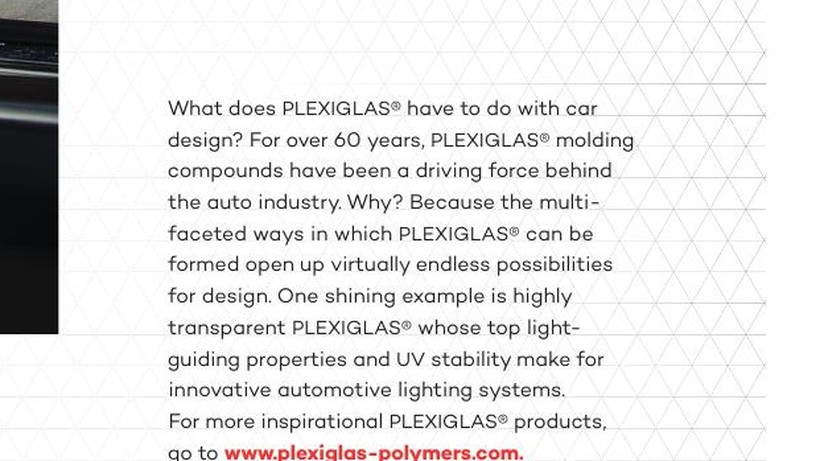 PLEXIGLAS und Car Design